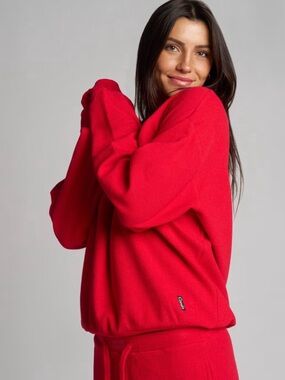 Comfrt Waffle Lounge Tee-Red